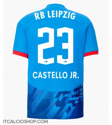 RB Leipzig Castello Lukeba #23 Terza Maglia 2023-24 Manica Corta